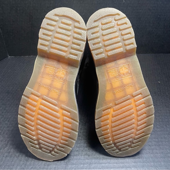 Double Zipper Dr Martens Patent Leather 14 Hole Tall Boots UK 3 US 5 - Picture 11 of 15